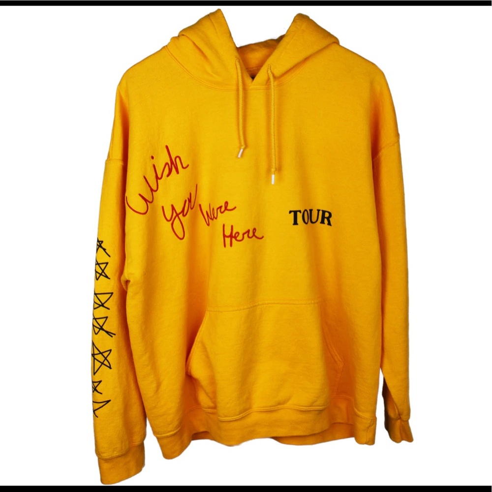 Yellow Travis Scott Astroworld tour hoodie - Picture 1 of 5